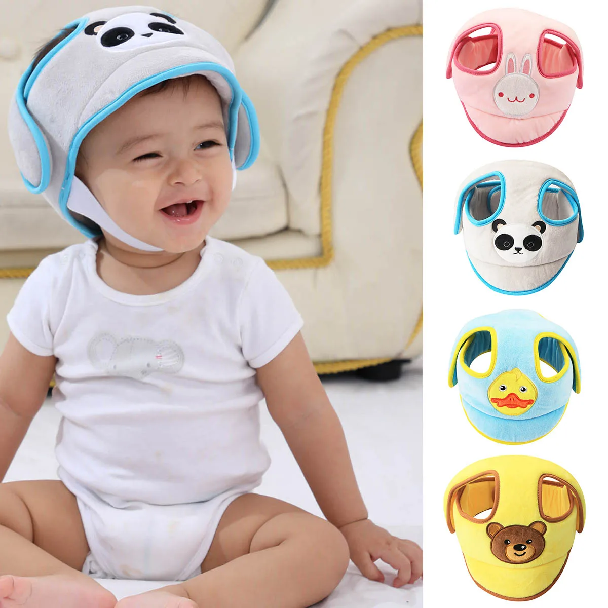 

Anti-collision Safety Infant Toddler Protection Soft Hat Baby Protective Helmet Anti-falling Head Protective Cap for Walking