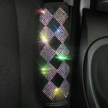 

Handbrake cover Steering Wheel Cover Universal Shiny Rhinestone Fashion