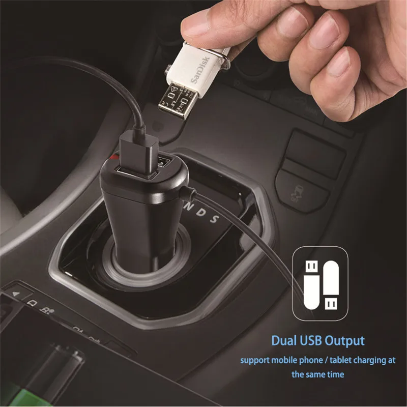 6-в-1 хэндс-фри Беспроводной Bluetooth FM передатчик модулятор Автомобильный MP3-плеер TF/SD слот для карт памяти USB ЖК-дисплей автомобильные аксессуары