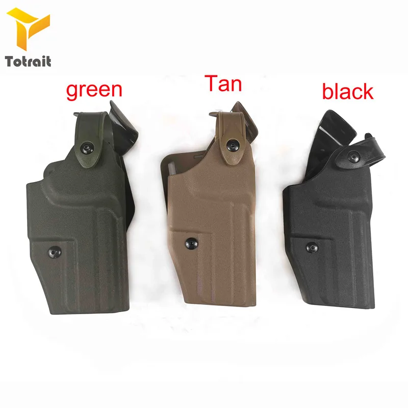 

Totrait Military Tactical Safa USP Compact Gun Holster Right Hand Quick Drop Gun Belt Holster Hunting Airsoft Gear Black/Tan
