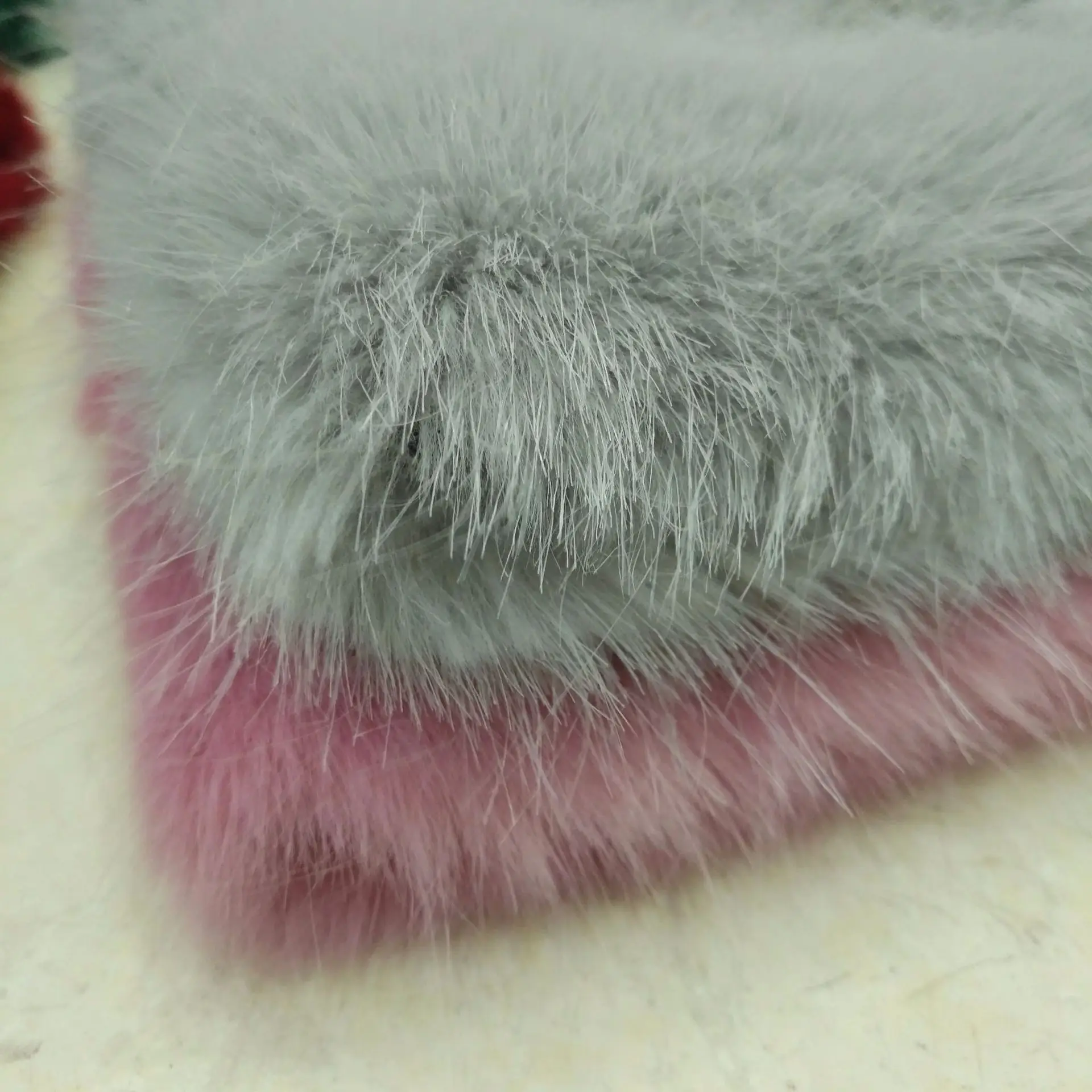 Snow fox fur grass fabric 40mm gold fox fur coat collar cotton plush fabric