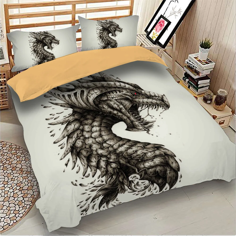 

Pterodactyl dinosaur series bedding set 100% Polyester Home duvet cover set full size bedroom 3 pcs be816