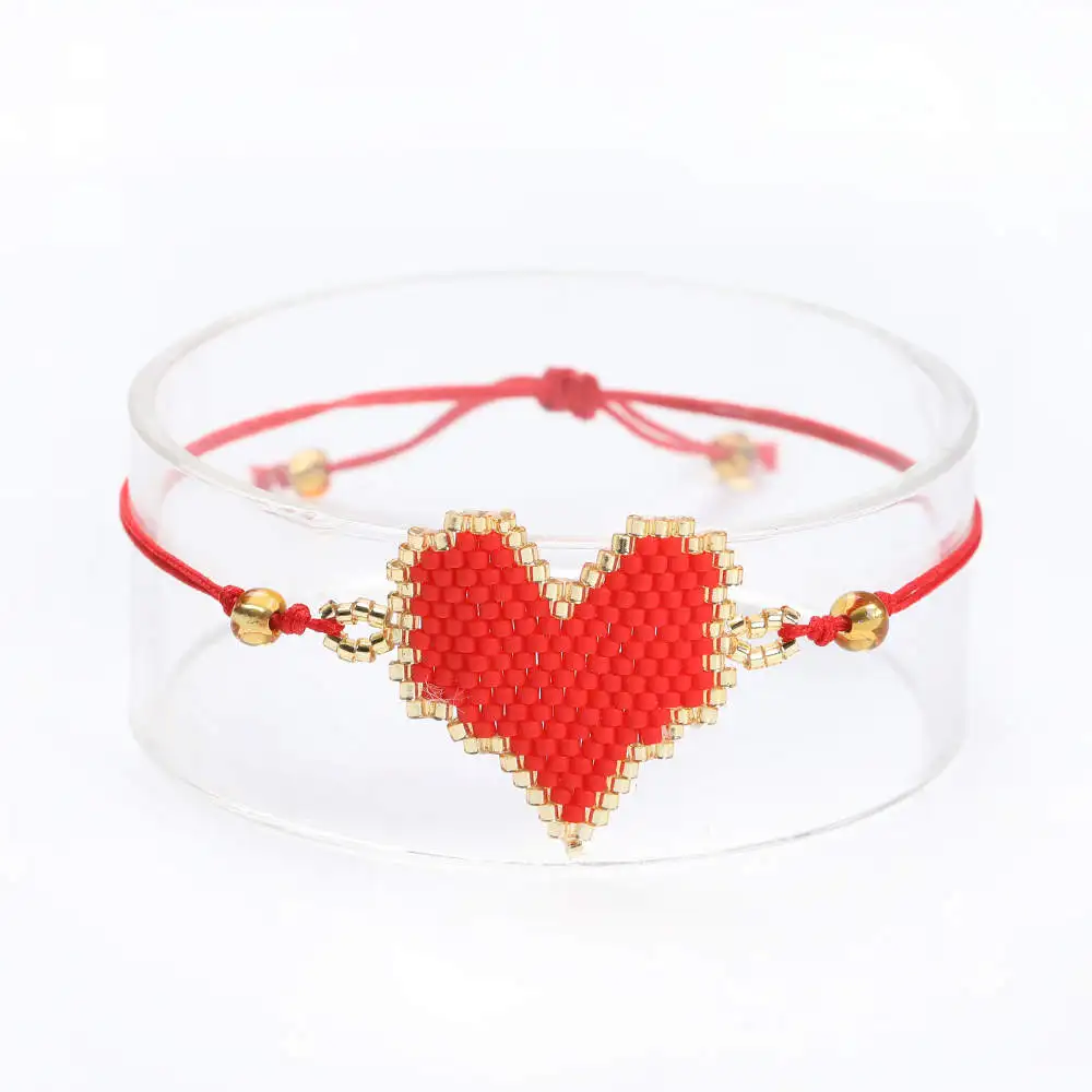 SHINUS BOHO Lucky Kiss браслет в форме губ MIYUKI Турецкий Дурной глаз pulseras браслет мужской кисточкой ювелирные изделия Сердце Браслеты для женщин