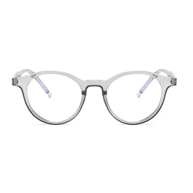 Женские очки с защитой от синего света, стильные круглые прозрачные линзы, компьютерные очки для женщин, оптическая оправа для очков Oculos De Grau