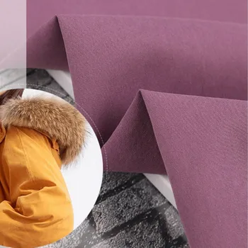 

wholesale 130 meters 280t peach-skinned nylon-cotton polyester down jacket fabric Waterproof autumn and winter clothing fabric