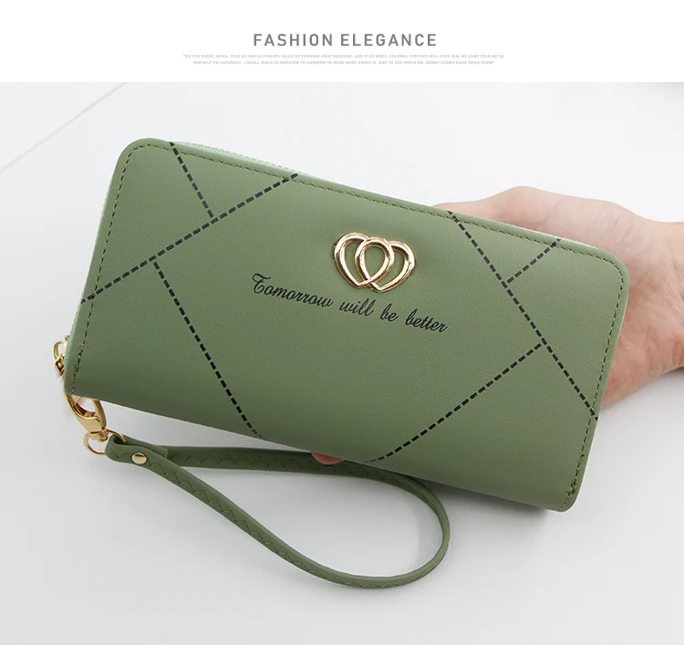 Женский Длинный кожаный бумажник porte monaie femme domppet кошельки carteira slim carteras para mujer billetera porte feuille2019 - Цвет: 4