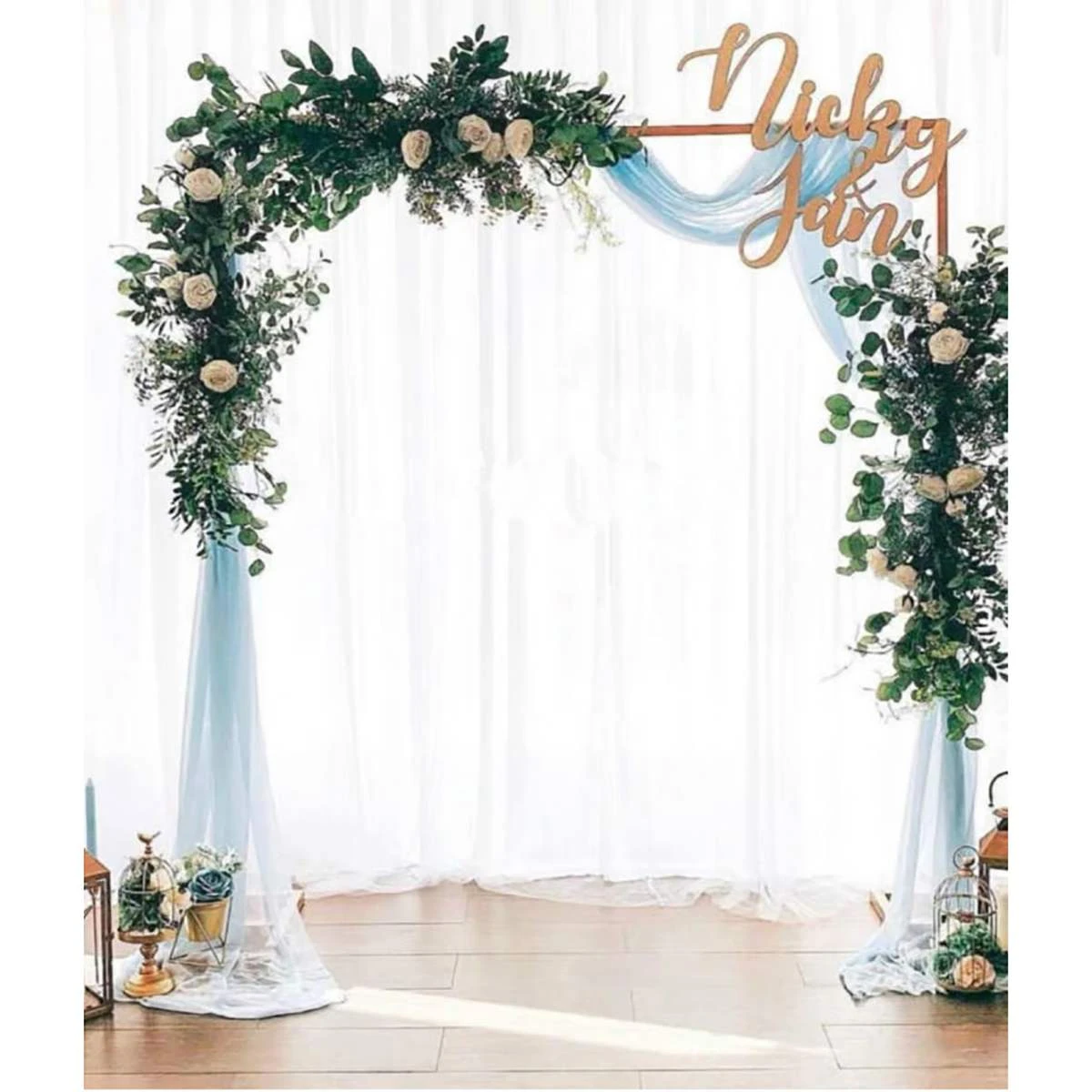 2m X 2m Wedding Stage Background Frame Wrought Iron Decorative Flower Stand  Custom Wedding Square Arch Shelf Wedding Decor - Party Backdrops -  AliExpress