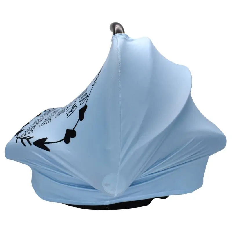Чехол для кормления грудью, шарф для кормления грудью Предупреждение ющим сигналом безопасности, не трогающий знак, чехлы для детских автомобильных сидений, мягкие, дышащие, эластичные