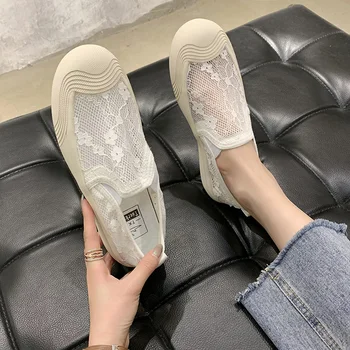 

Shoes Woman Flats Shallow Mouth 2020 Fashion Women's Soft Tennis Female Casual Sneaker Round Toe Dress New Modis Breathable