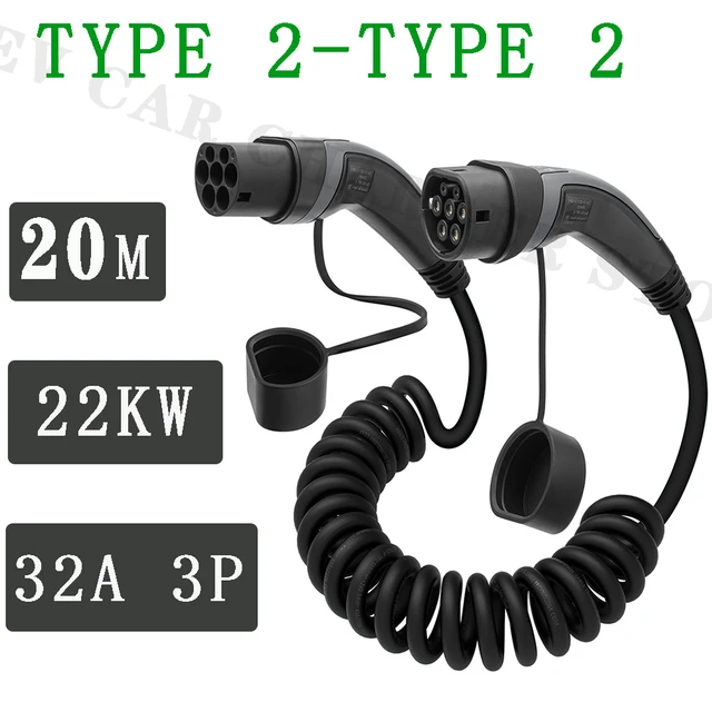 EV Charging Cable Mode-3 Type 2 Male to Type 2 Female Three Phase