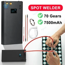 

Intelligent Digital 70 Gears Adjustable Spot-welding Machine with 2.4A Fast-recharge Function OLED Color Display Spot Welder