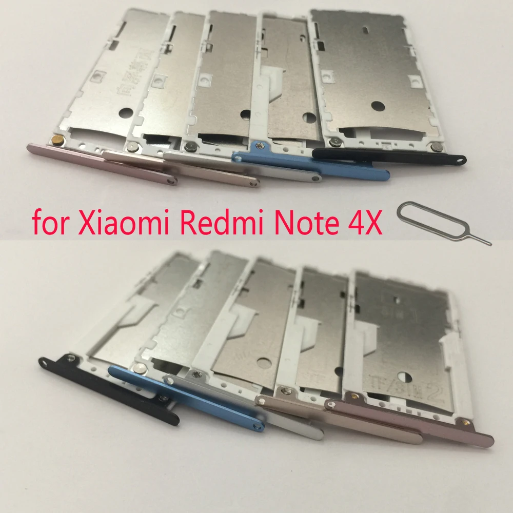 Адаптер для телефона с лотком sim-карт XIAOMI Redmi Note 4X оригинальный корпус новый