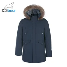 ICEbear пуховик мужской зимний Портативный Теплый 70% белый утиный пух с капюшоном Мужское пальто брендовая мужская одежда DD4YA054F