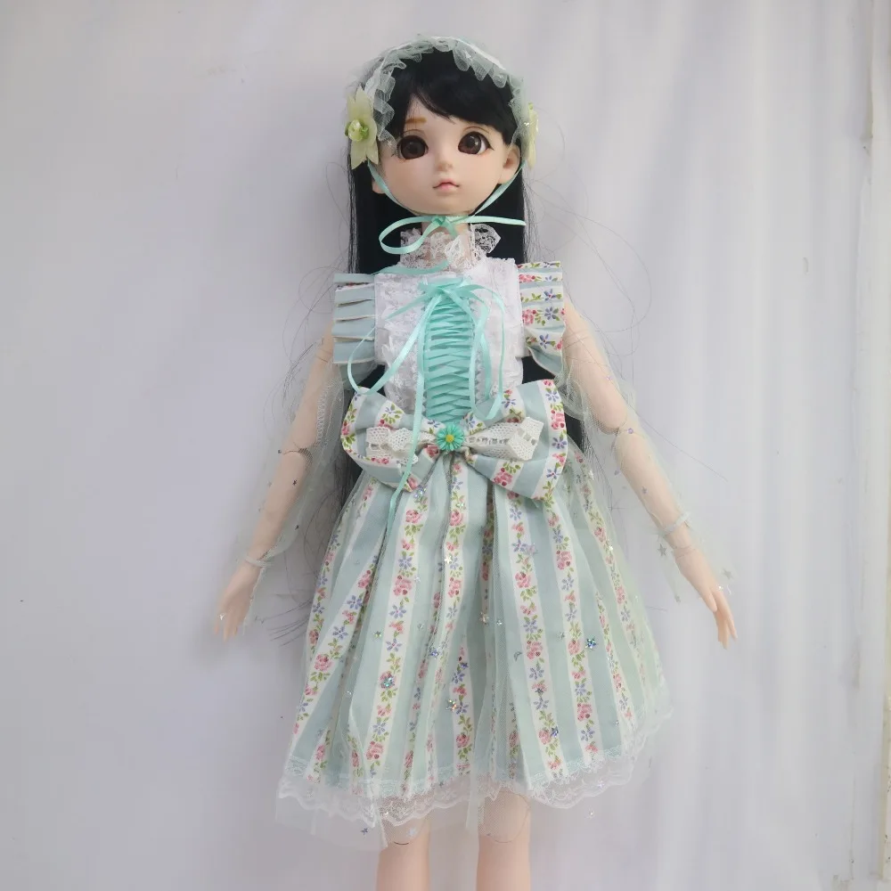 56 см Женский Пластиковый совместный подвижный кукла 1/3 пластиковая кукла с платьем