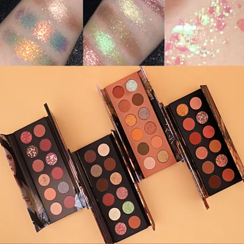 

12 color aristocratic makeup flash eye shadow disc shimmer matte pigment eye shadow powder glitter crystal eye shadow palette