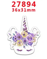 27894 30 шт. плоское украшение из смолы Единорог смолы pr28177 - Цвет: 27894