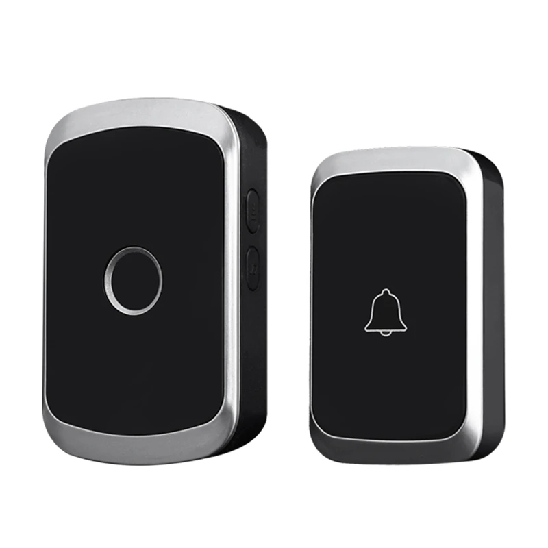 CACAZI Wireless Doorbell Waterproof Battery 1 2 Button 1 2 3 Receiver Home Cordless Call Ring Bell Chime AC 110-220V video intercom Door Intercom Systems