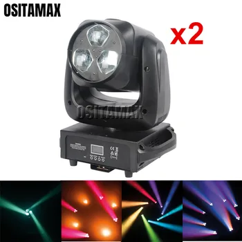 

2PCS LED Beam Moving Head Light 3x40w Bee Eye Zoom LED Wash Light RGBW High Bright Stage Moving Head Disco Party DJ Lighting