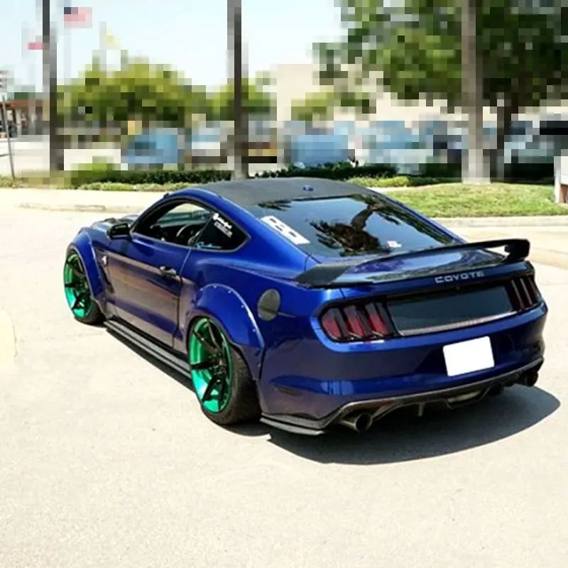 Спойлер из углеродного волокна для ford mustang черный автомобиль украшение в виде хвостового крыла задний багажник спойлер для ford mustang купе