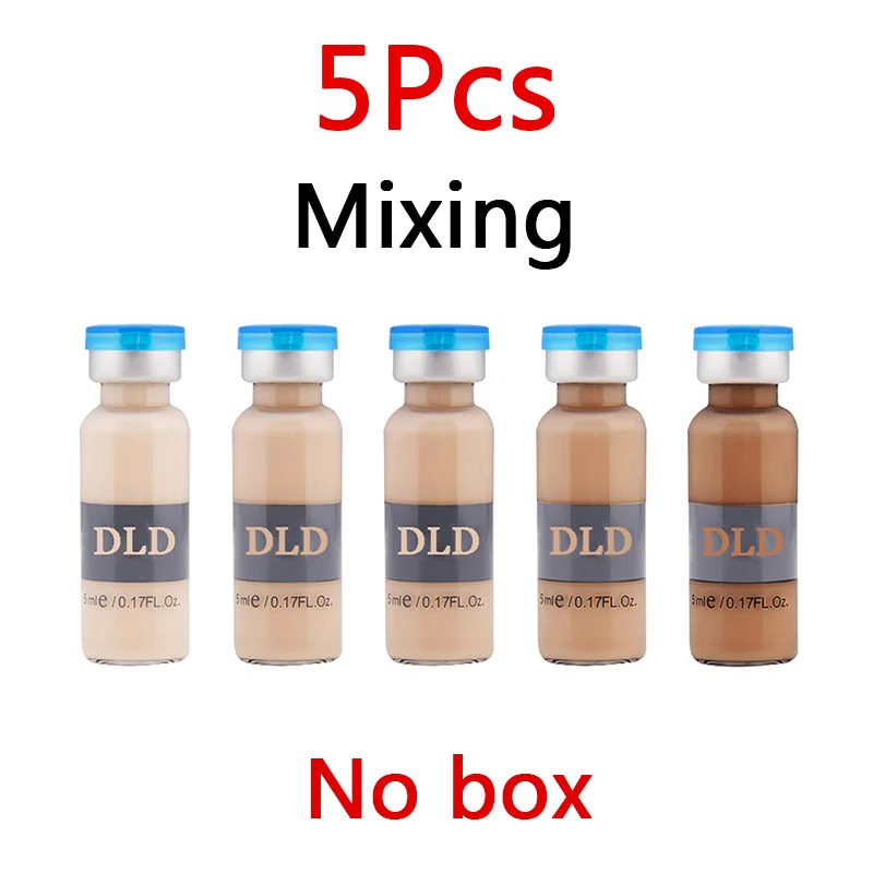 5pcs mixing 12 шт./кор. 8 мл Сыворотка для отбеливания кожи BB крем основа комплект Осветляющий Сыворотки ампулы Жидкий тональный крем с минералами, свечение крем Красота салон - Цвет: 5pcs mixing