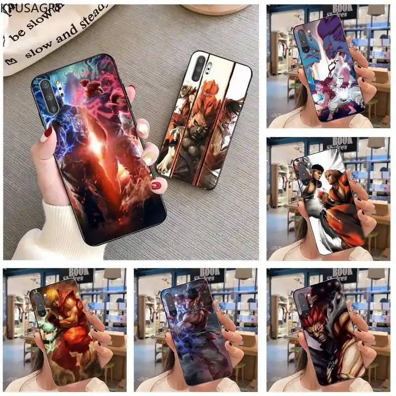 Street Fighters Akuma Ryu Ken Soft Rubber Phone Cover For Samsung Note 7 8 9 10 Plus Lite Galaxy J7 J8 J6 Plus 2018 Prime Phone Case Covers Aliexpress