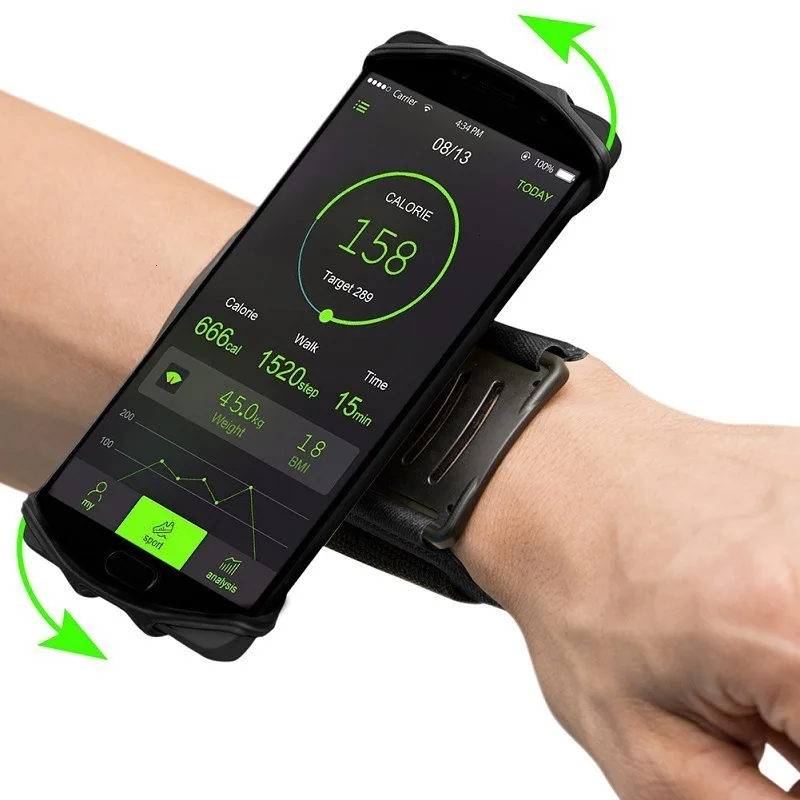 

Running Sport Phone Case On Hand Armband For Samsung S10 S23 S24 iPhone 15 13 12 14 pro max Xr 7 8 Phone holder rotate Arm band