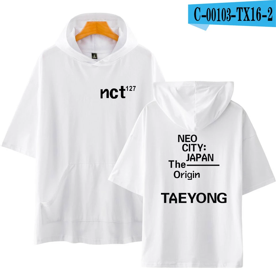 NCT 127 Harajuku мода короткий рукав шапка Футболка женская одежда хип хоп повседневные топы с принтом плюс XXS-4XL - Цвет: 7