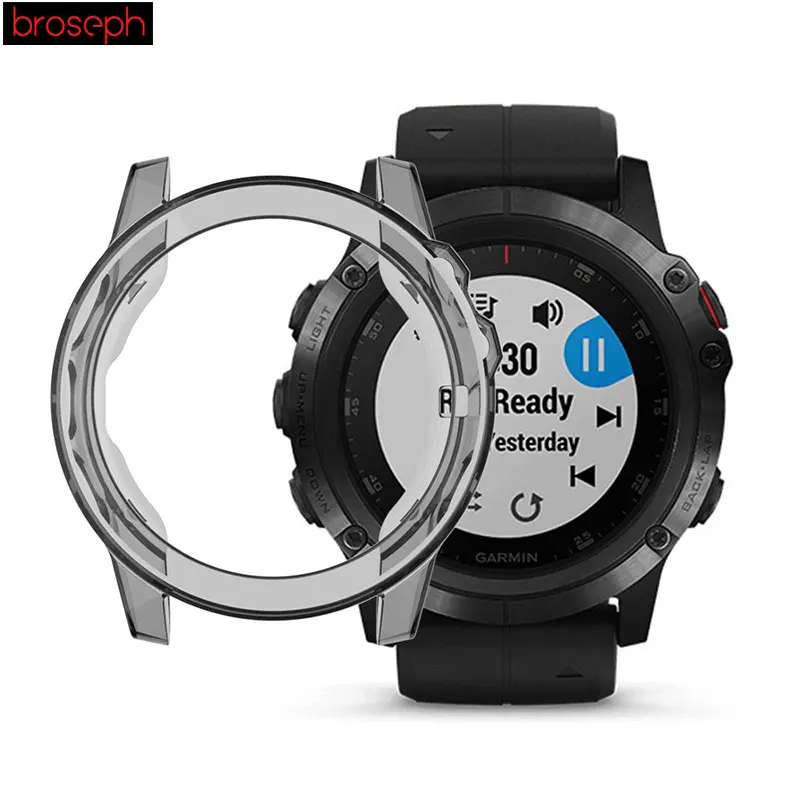 Чехол для смарт часов, чехол для Garmin Fenix 5X, мягкий ТПУ защитный чехол, корпус часов, рамка, Защита экрана для Garmin Watch Band