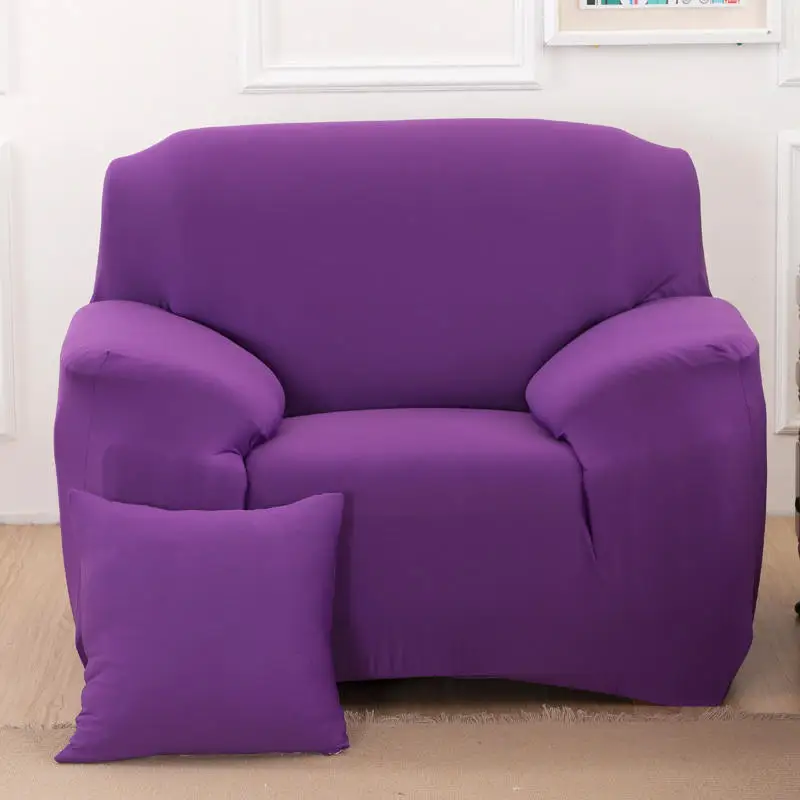 Purple Yaapeet эластичная универсальная секционная наволочка, угловая крышка, чехлы для домашнего декора, чехлы для диванов для гостиной - Цвет: Purple
