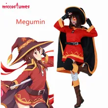 Megumin – Costume de Cosplay pour femmes et adultes, tenue d'halloween, Anime KonoSuba, bénédiction de dieu sur ce monde merveilleux