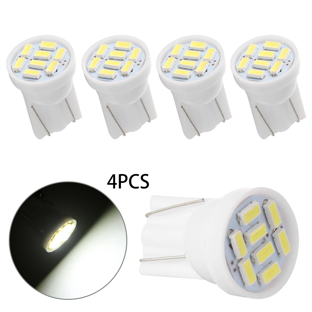 4 шт. 10 SMD W5W 194 168 светодиодный светильник Canbus без ошибок - Испускаемый цвет: white