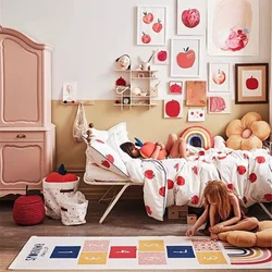 Ins – tapis de jeu pour chambre d'enfants, arc en ciel, pour bébé, accessoire de fond pour photographie 