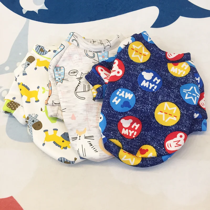 Petcircle напрямую от производителя,, нарядная одежда для собак, Новая Стильная осенне-зимняя рубашка с круглым вырезом для щенков
