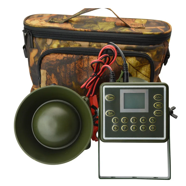 

60W Speakers Hunting Decoy Waterproof Duck Bird Caller Sounds Trap Hunting Bird Device Mp3 Birds Player Army Green Color