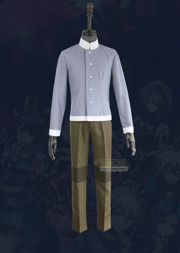Аниме Dangan Ronpa Danganronpa V3 Korekiyo Shinguji Униформа костюм наряд рубашка+ пальто+ брюки+ перчатки+ парик шляпа костюм для косплея