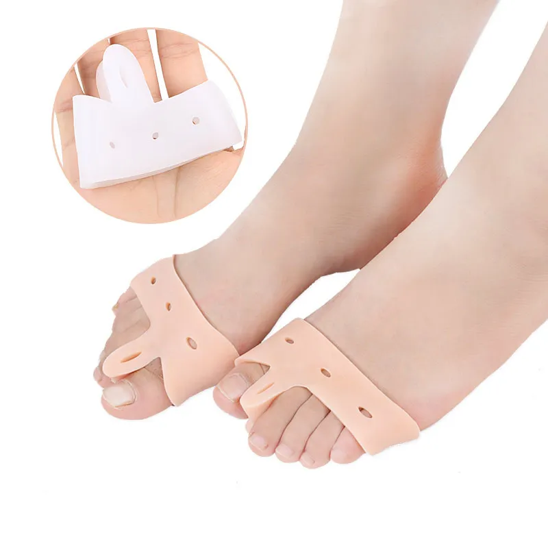 1 Pair Forefoot Pad Half Size Pad Hallux Valgus Orthosis Daily Use Silicone Toe Separator Orthopedic Bunion Corrector Foot Care