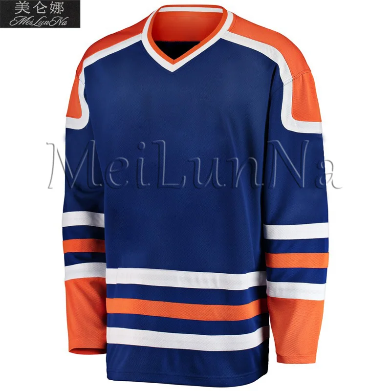 

Wayne Gretzky Mark Messier Paul Coffey Jari Kurri Bill Ranford Grant Fuhr Sam Gagner Edmonton Retro White Blue Hockey Jerseys