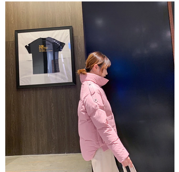 Женское зимнее черное короткое пальто, куртка Harajuku, уличная одежда, корейская мода, парки, одежда для женщин, ветровка xxl