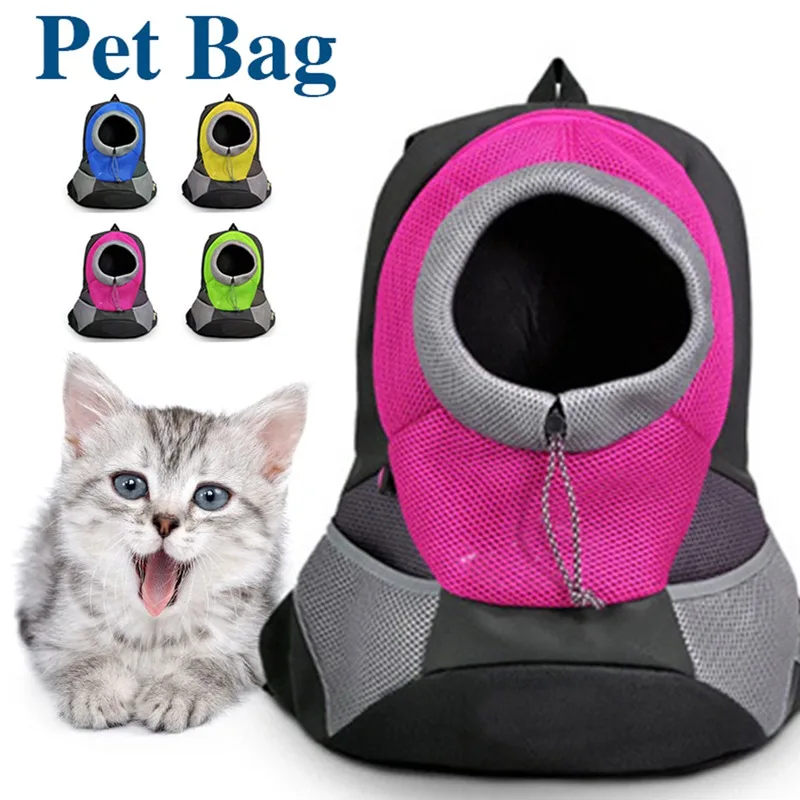 Outdoor Pet Bag Pet Carrier Dog Cat Nylon Mesh Bag Breathable Backpack Portable Travel Backpack for Puppy Cat Dog Small Animal