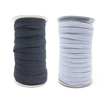 

6-7MM Width Braided Elastic Cord/Elastic Band/Elastic Rope/Bungee/White Heavy Stretch Knit Elastic Spool