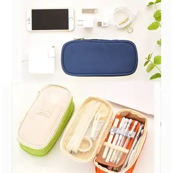 

Kawaii Cute Double-layer Big Capacity Pencil Case Pen Case Student Office College School Stationery Supplies Large Storage