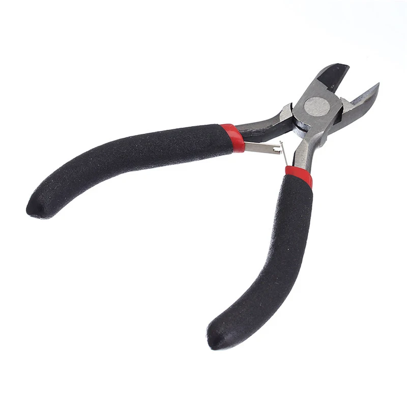 Alicates de punta plana de acero inoxidable, alicates para hacer joyas,  herramientas para manualidades, color negro, 10cm de largo, accesorios de  joyería|pliers jewelry|jewelry pliersnose pliers - AliExpress