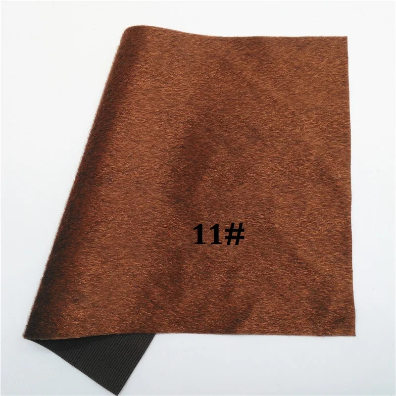 Glitterwishcome 21X29 см А4 Размер имитация конский мех Ткань листы для бантов, GM521A - Цвет: 11