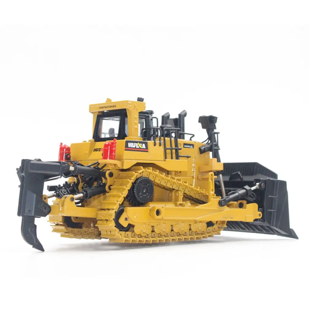 

HUINA TOYS 1700 1:50 Die-Cast Alloy Heavy Bulldozer Engineering Truck Static Model Caterpillar Wheel Bulldozer Kids Toys Gift