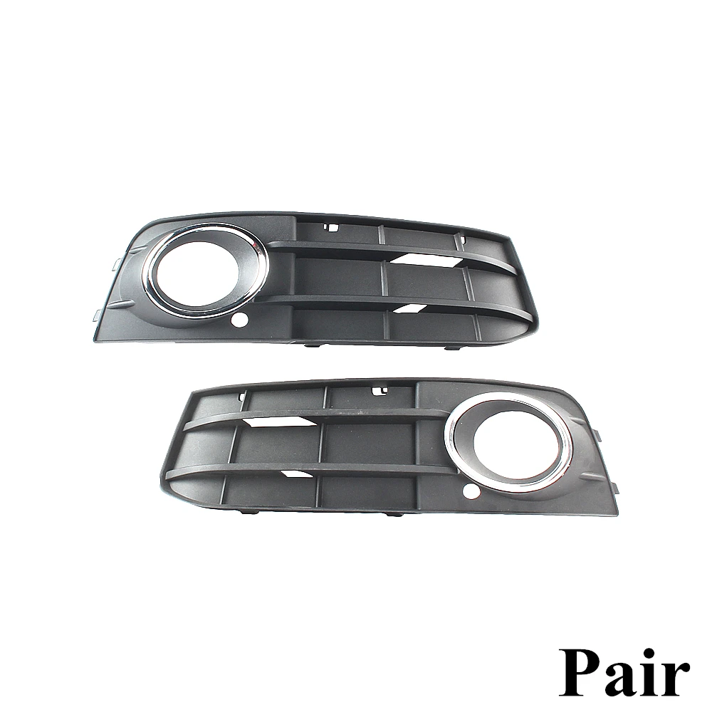 2 бар Подходит для AUDI A4 2009-2012 B8 передний бампер нижний противотуманный светильник лампа решетка хромированное кольцо S4 стиль 8K0807681A 8K0807682A - Цвет: Pair