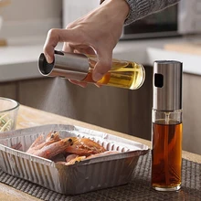 Кухня для выпечки масла повара спрей для масла пустая бутылка уксуса бутылка диспенсер для масла кулинарный инструмент салат барбекю кулинарный стеклянный распылитель масла