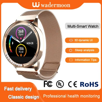 

Women Smart Watch Wristband Biological Period Magnetic Strap Sleep ECG Blood Pressure Bracelet Oxygen Smartband PPG Heart Rate