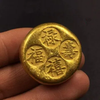 

Make old-fashioned props (Fu Shouxi Gold Ingots) in imitation of antiquity