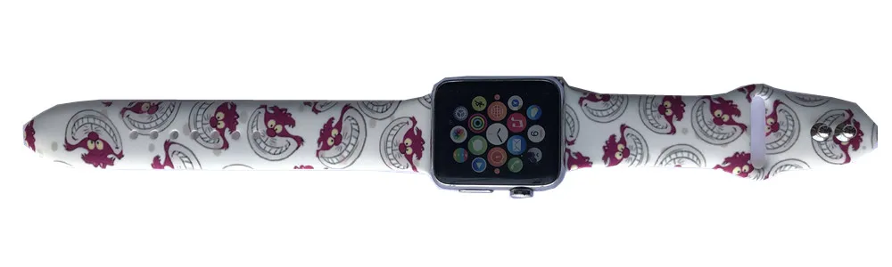 YUKIRIN Cartoon Stitch Lion King Little Mermaid Silicone Sport Band For Apple Watch Series 5 4 3 2 1 Wrist Strap Case for iWatch