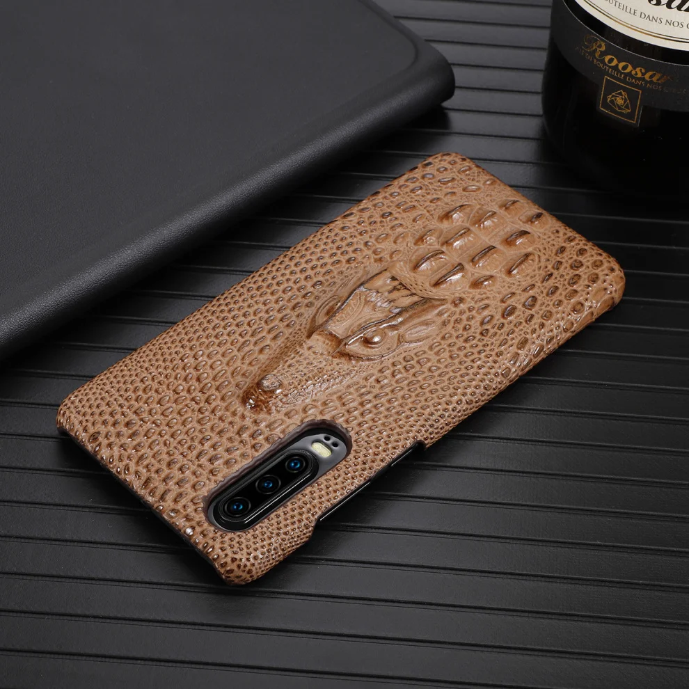 Стильный 3D чехол из натуральной кожи с драконом для huawei P30 Pro, роскошный чехол из натуральной кожи для huawei P30, чехол для телефона, корпус
